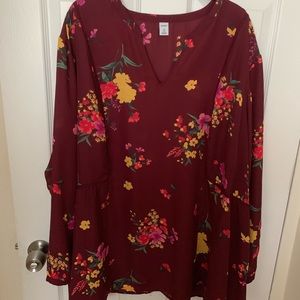 Old navy floral tunic